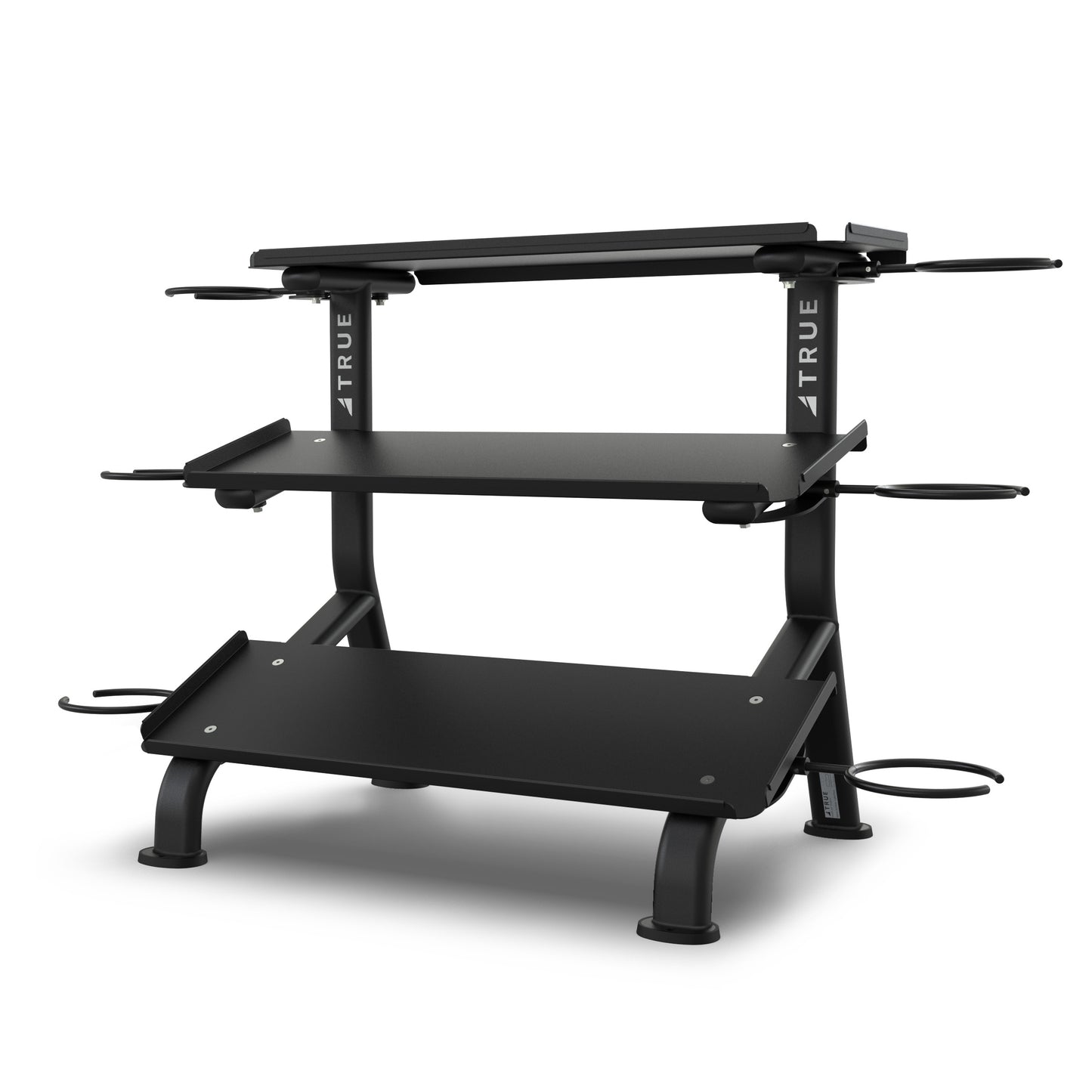 True Fitness Line 3-Tier Flat Tray Dumbbell Rack (FS-24)