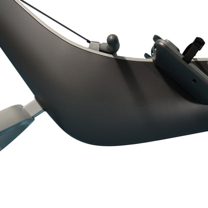 Close-up of a Hydrow Origin Rower on a white background