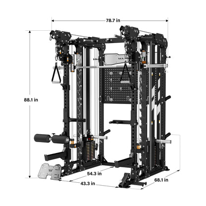 Major Fitness B17 Flying Fortress All-In-One Functional Trainer with Smith Machine