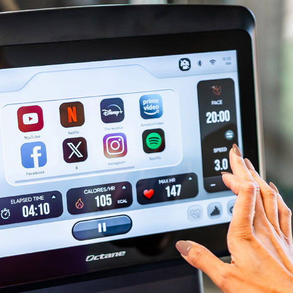 Octane OC160 entertainment screen | Top Fitness