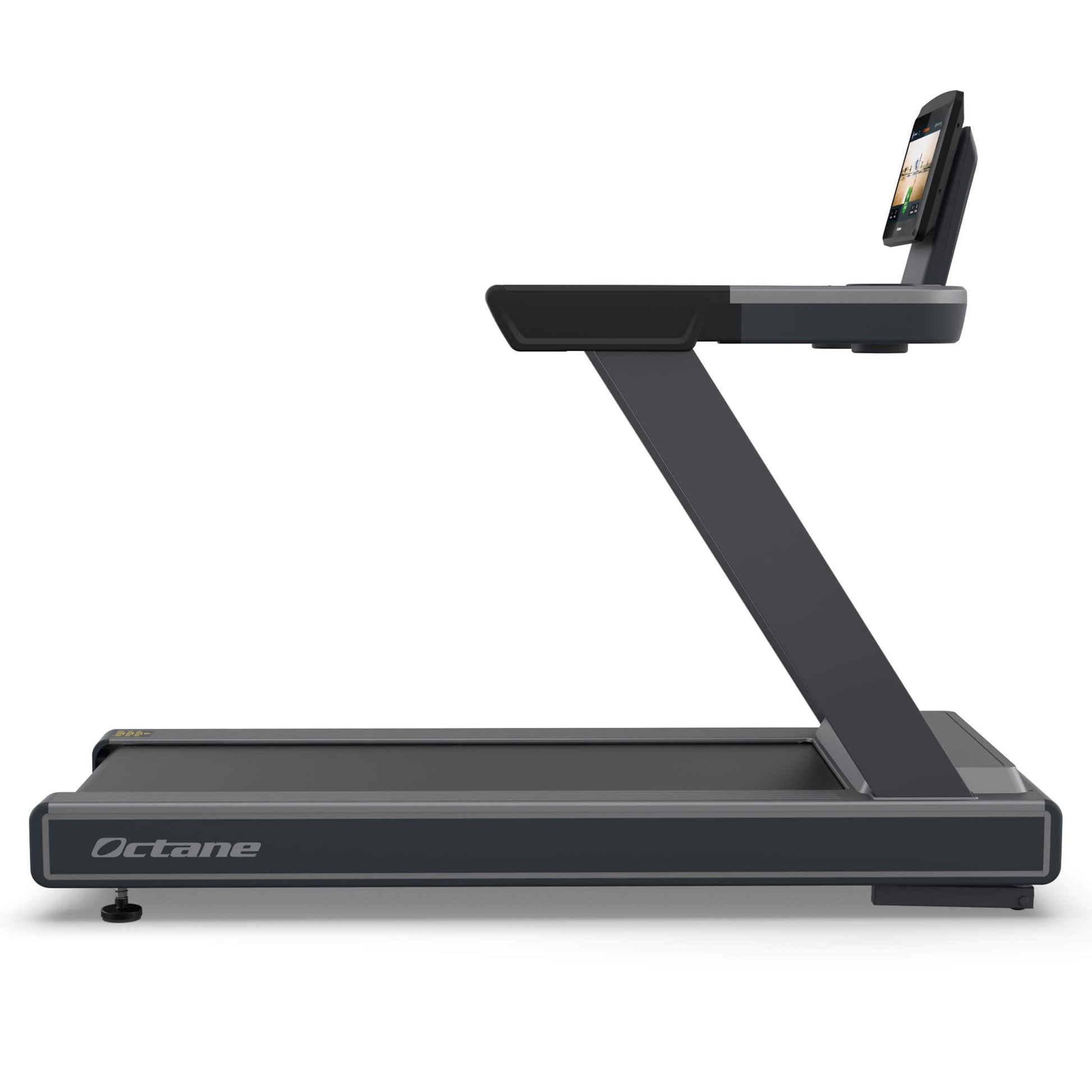 Octane OC160 treadmill (16-inch console), right side view | Top Fitness