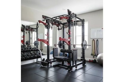 Warrior 3.5 Cable Crossover Pulley Power Rack Gym System w/ Lat Pulldown