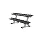 Precor Discovery Series 2-Tier, 10-Pair Dumbbell Rack (DBR0812) Weight Storage Precor Silver